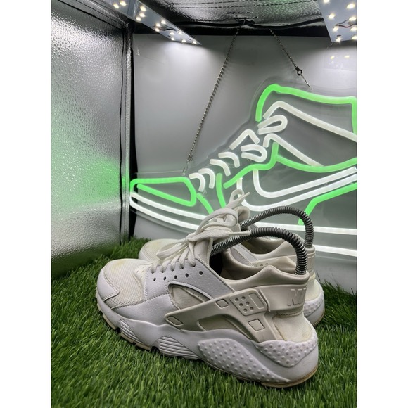 Nike Air Huarache Run GS White Pure Platinum Grey 654275-110 Size 6Y Women's 7.5 - Picture 3 of 9